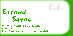 botond baros business card